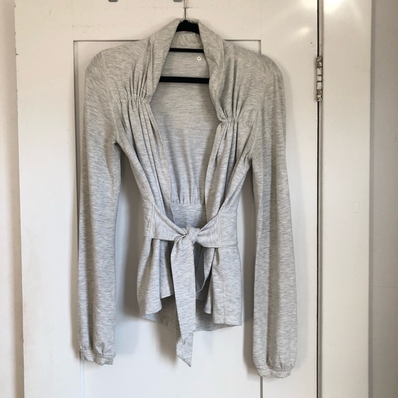 lululemon athletica Jackets & Blazers - Lululemon Dance Pulse Wrap in Heather Grey